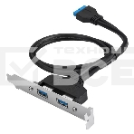 Адаптер USB Bracket Noname 2xUSB3.0 Bulk, фото2