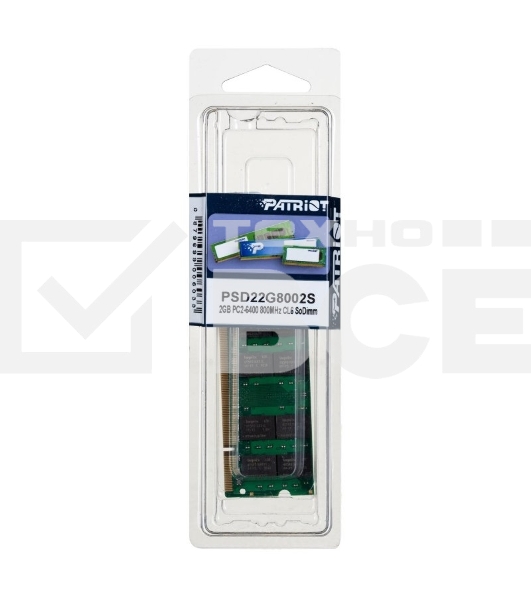 Оперативная память Patriot, DDR2, 2GB (1x2 GB), 800 MHz, CL6, SO-DIMM