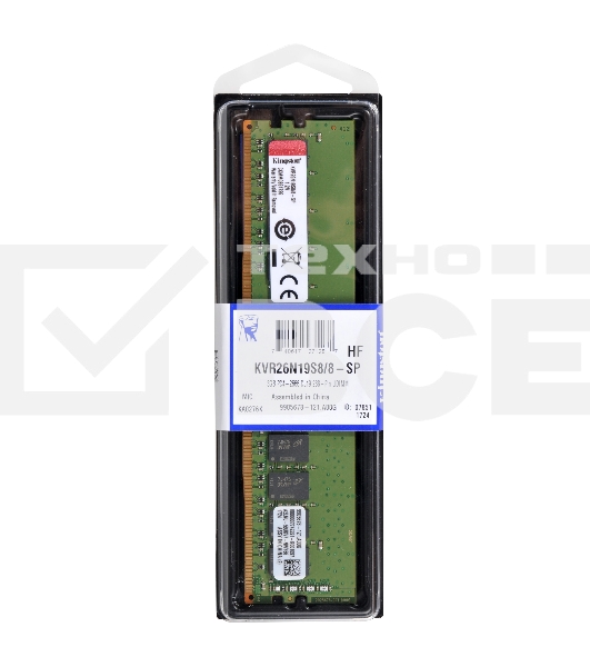 Оперативная память Kingston ValueRAM, DDR4, 16GB (1x16GB), 2666MHz, CL19, DIMM