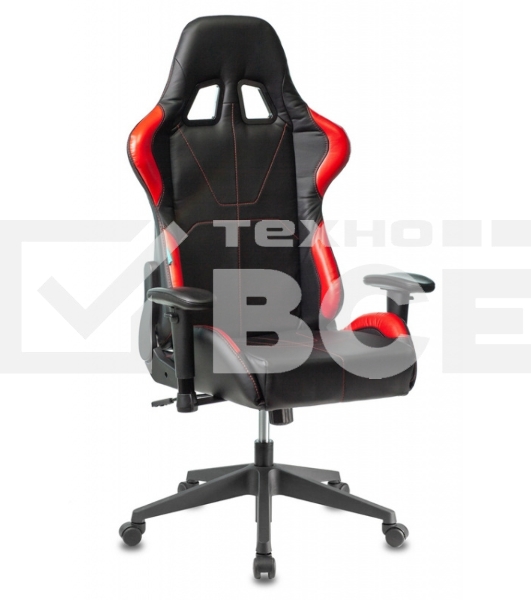 Кресло игровое Бюрократ VIKING 5 AERO RED черный/красный искусственная кожа
