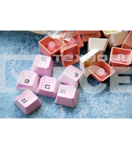 Клавиатура A4Tech Bloody B800 Dual Color проводная USB розовый/белый