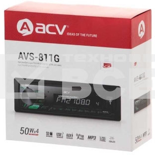 Автомагнитола ACV AVS-811G 1DIN 4x50Вт