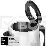 Чайник электрический Kitfort КТ-661 1.7л. 2200Вт черный/серебристый (корпус: металл), фото5
