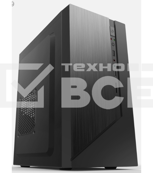 Компьютерный корпус Сase Forza mATX, 450W, 2xUSB2.0, Black, w/o FAN, 12 cm fan PSU, power cord