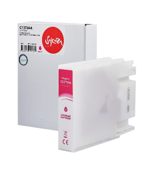 Картридж струйный Sakura C13T04A340 (C13T04A M) для Epson, пурпурный, 85 мл., 8000 к.
