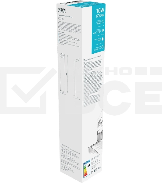 Светильник Gauss LED Electra садово-парковый столб, 10W, 600Lm, 4000K, 134x137x780mm, 170-240V / 50Hz, IP54,1/4