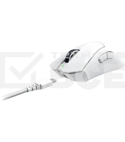 Мышь беспроводная/проводная Razer DeathAdder V3 Pro белый, 30000 dpi, радиоканал, USB, кнопки - 5