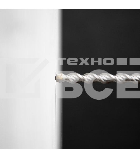 Бур по бетону, двойная спираль, Cobalt W-tip, 12x210 мм, SDS PLUS Denzel
