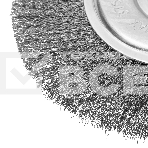 Щетка для УШМ Сибртех, 200 мм, посадка 22,2 мм, плоская, витая проволока, фото6