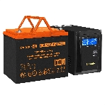 Комплект источника бесперебойного питания Exegate EX295986RUS + батарея 80Aч EX285654RUS 1шт (инвертор, синус, для котла) ExeGate SineTower SZ-600.LCD.AVR.1SH <600VA/360W, чистый синусоида, LCD дисплей, AVR, 1*Schuko, линейно-интерактивный, Black> + батарея ExeGate HRL 12-80 (12В, 80Ач) 1шт, фото5