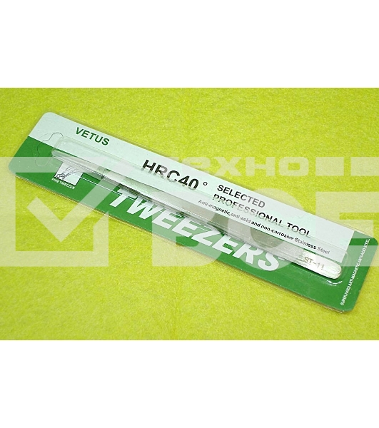 Пинцет Vetus ST-11 антимагнитный, прямой, 140мм