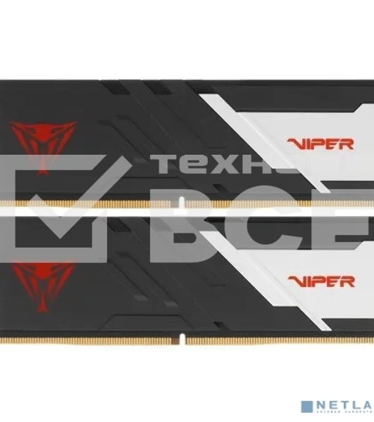 Оперативная память Patriot Viper Venom, DDR5, 32GB (2x16GB), 6400MHz, CL32, с радиатором, черный