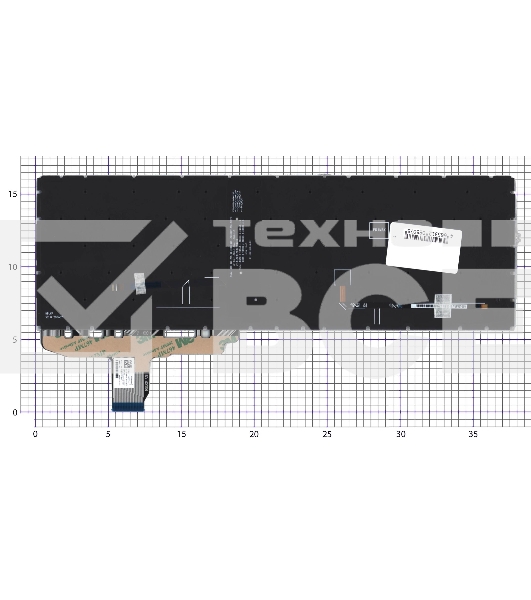 Клавиатура для ноутбука HP EliteBook 850 G8 845 G8 черная с подсветкой