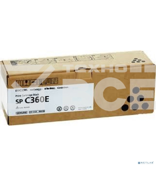 Картридж лазерный тип SP C360E черный для Ricoh SP C360DNw/SP C360SNw/SP C360SFNw/SP C361SFNw (2,5K)