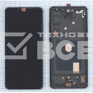 Дисплей (модуль) для Samsung Galaxy S20 FE SM-G780F в сборе с тачскрином и рамкой TFT черный