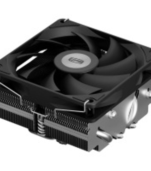 Кулер для процессора PCCooler RC400-53 (125W, 4-pin PWM, 53.5мм, Al/Cu, 4x6мм, 1x92мм, 43CFM, 31.2dBA, 2700RPM, S: 1851/1700/1200/20XX/115X, AM5/AM4, silver, black)