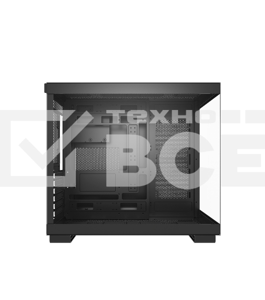 Корпус без блока питания PCCOOLER C3 T500 BK, Panoramic Mid Tower, Black, TG, 0.7 SPCC, no fans ATX, mATX, mITX 175/400/200mm 1x2.5