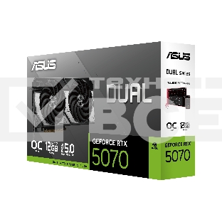 Видеокарта Asus DUAL-RTX 5070-O12G RTX 5070 12Gb 192bit GDDR7 2542/28000 HDMIx1 DPx3 HDCP Ret