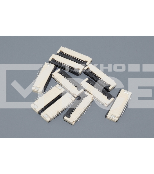 Разъем FPC Flip-Lock 1010-10RLGF 10 pin высота 1мм шаг 1мм 10 шт