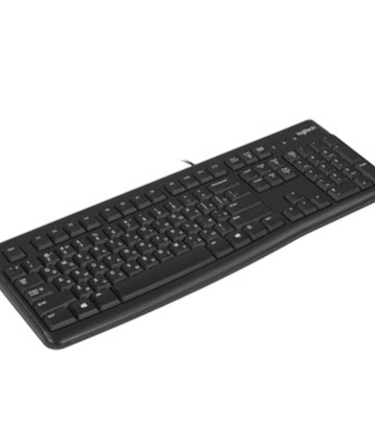 Клавиатура проводная Logitech K120 for business, USB черный (неоригинальная гравировка)