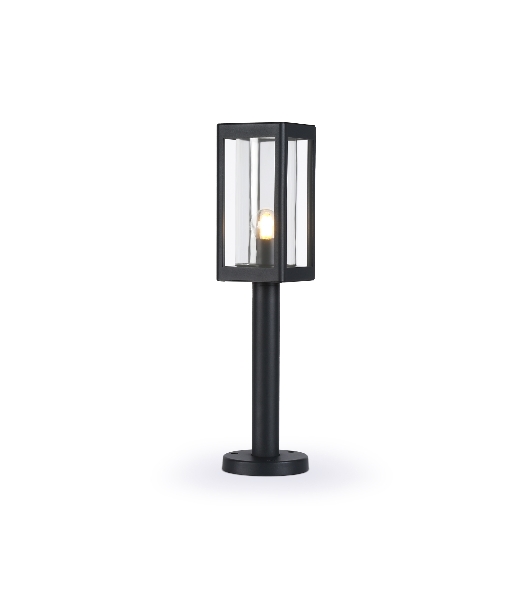 Светильник Ambrella light ST2417 BK/CL черный/прозрачный IP54 E27 max 40W 110*110*500