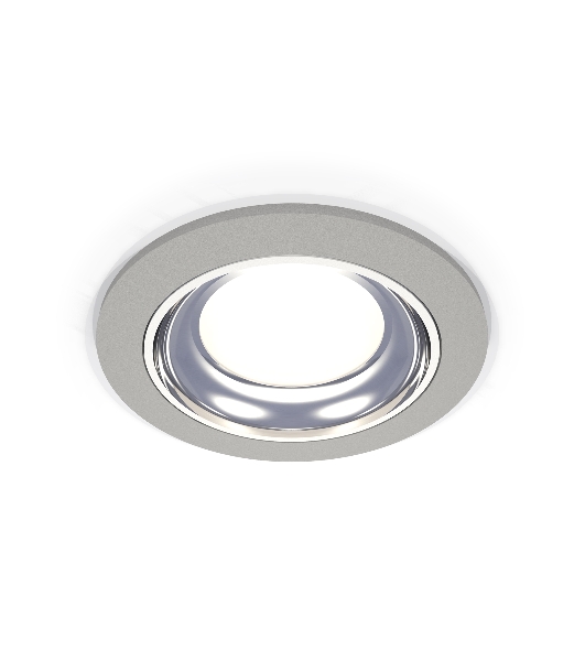 Комплект встраиваемого светильника Ambrella light XC7623061 SGR/PSL серый песок/серебро полированное MR16 GU5.3 (C7623, N7022)
