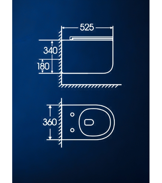 Инсталляция с унитазом комплект BAU PRO 6 в 1: унитаз подвесной безободковый торнадо Bau Hotel 53х36, быстросъемное сиденье микролифт, кнопка смыва BAU Dream, черный матовый