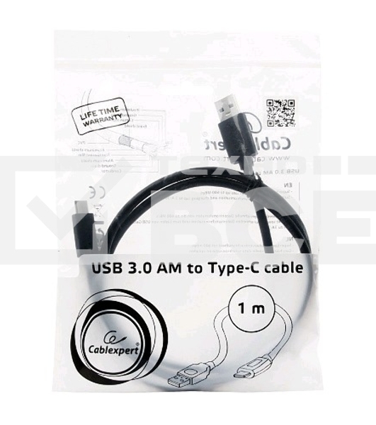 Кабель Cablexpert CCP-USB3-AMCM-1M Кабель USB3.0 AM/USB3.1TypeC, 1м