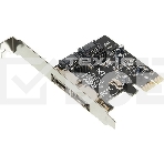 Контроллер PCI-E Noname ASM1061 SATA III 2xSATA Ret, фото 1