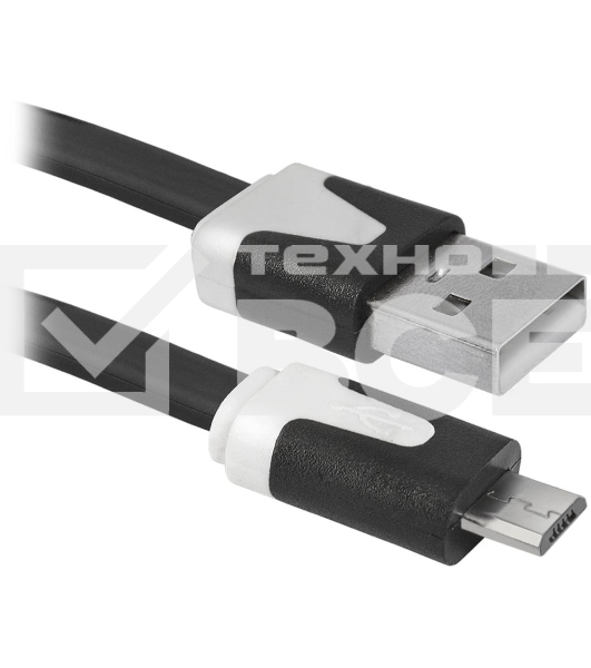 Кабель Defender USB08-03P USB2.0 AM-MicroBM, 1.0м