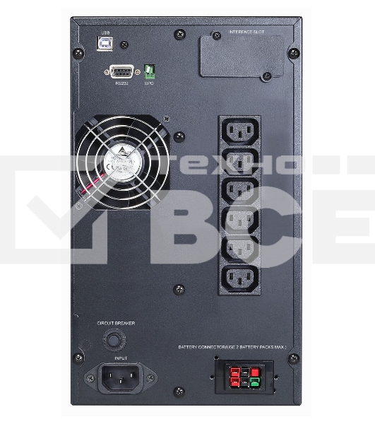 Источник бесперебойного питания Powercom Macan MAC-1500 1500Вт 1500ВА черный