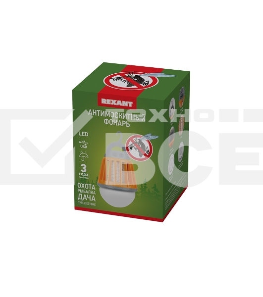 Антимоскитный кемпинговый фонарь R20 USB Rexant
