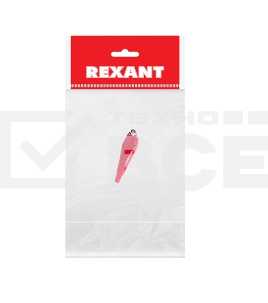 Зажим «крокодил» 5 А 56 мм в изоляторе Rexant