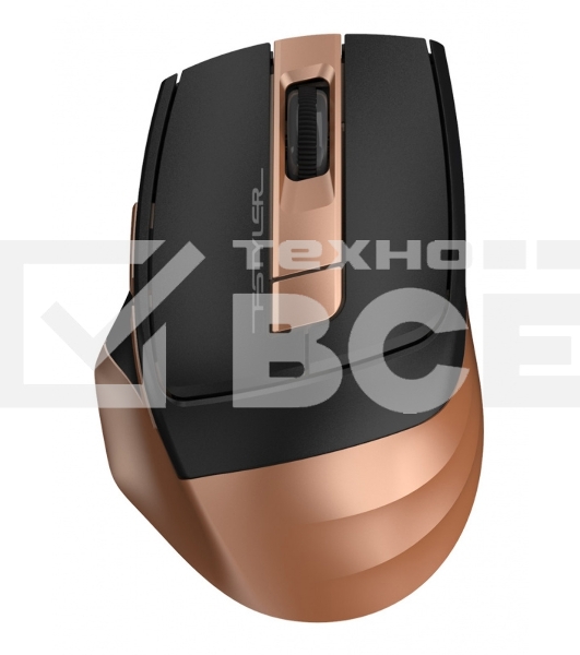 Мышь беспроводная A4Tech Fstyler FG35 золотистый/черный, 2000 dpi, радиоканал, USB, кнопки - 6