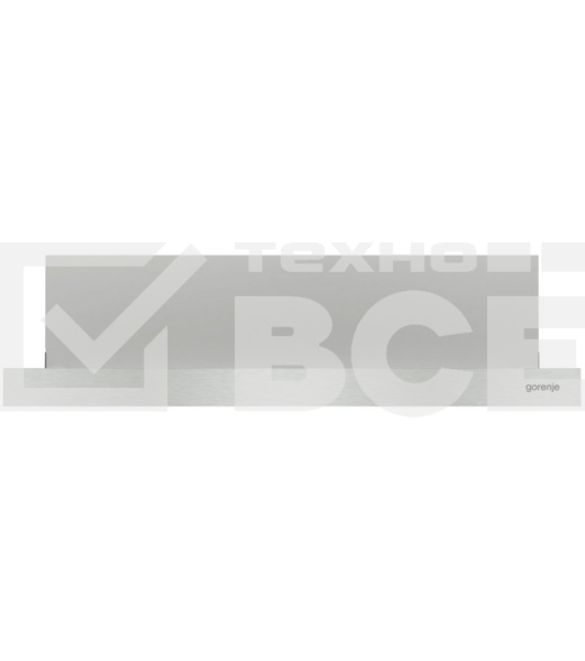 Встраиваемая вытяжка Gorenje TH62E4X, ширина 60 см, механическое управление, отвод и рециркуляция, 450 м3/ч, нержавеющая сталь