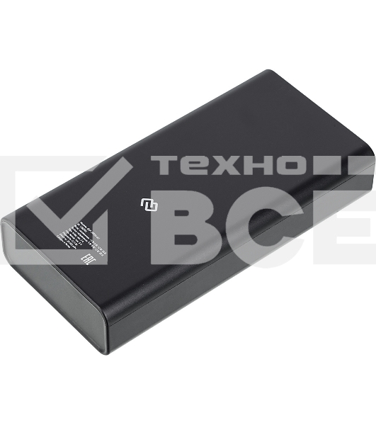 Мобильный аккумулятор Digma DGP-30000-4U Li-Pol 30000mAh 3A черный 2xUSB