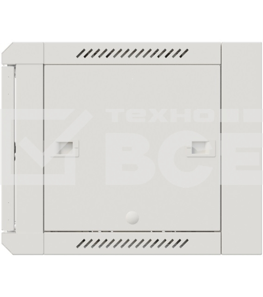Шкаф коммутационный NTSS Премиум (NTSS-W12U6060GS-2) настенный 12U 600x600мм пер.дв.стекл 60кг серый IP20 сталь