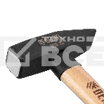 Молоток слесарный Denzel 800 г, кованый квадратный боек, буковая рукоятка, фото2