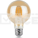 Лампа светодиодная Filament G95 6W 550lm 2400К Е27 golden LED, фото3