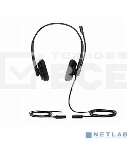Гарнитура YEALINK YHS34 Lite Dual Дуо, Проводная, HD звук, QD, RJ9, шт