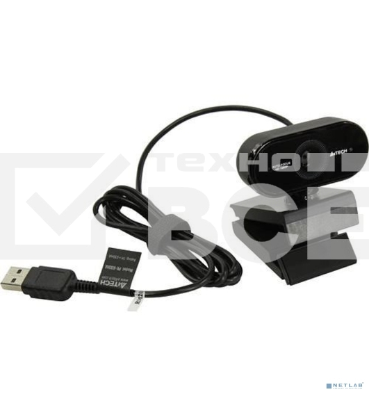 Веб-камера A4Tech PK-930HA черный 2Mpix (1920x1080) USB2.0 с микрофоном