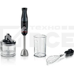 Блендер погружной Bosch MSM4B621, 1000Вт, черный