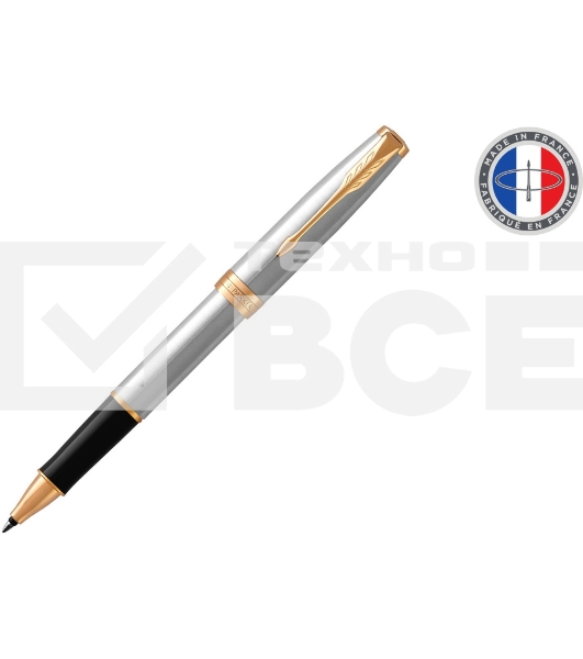 Ручка роллер Parker Sonnet Core T527 (CW1931506) Stainless Steel GT M черн. черн. подар.кор.