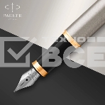 Ручка перьевая Parker IM Core F321 (CW1931649) Brushed Metal GT F сталь нержавеющая подар.кор., фото5