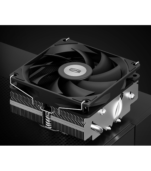 Кулер для процессора PCCooler RC400-53 (125W, 4-pin PWM, 53.5мм, Al/Cu, 4x6мм, 1x92мм, 43CFM, 31.2dBA, 2700RPM, S: 1851/1700/1200/20XX/115X, AM5/AM4, silver, black)