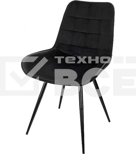 Стул для дома Бюрократ CH-K2_4 комплект 4шт черный Holland 75 металл черный на ножках (CH-K2_1/HL75_4)