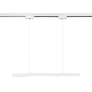Трековый однофазный подвесной светодиодный светильник Ambrella light GL6782 WH белый LED 24W 3000K 600*22*1025