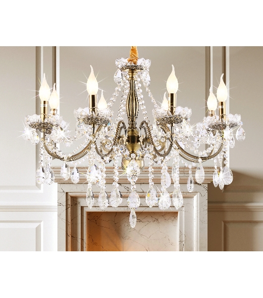 Светильник Ambrella light TR4950/8 SB/CL бронза/прозрачный E14/8 max 40W D620*585