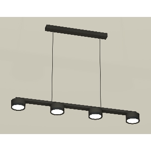 Светильник Ambrella light XB9152150/4 SBK/PBK черный песок/черный полированный GX53 (C9152, N8113)