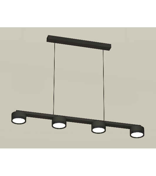 Светильник Ambrella light XB9152150/4 SBK/PBK черный песок/черный полированный GX53 (C9152, N8113)